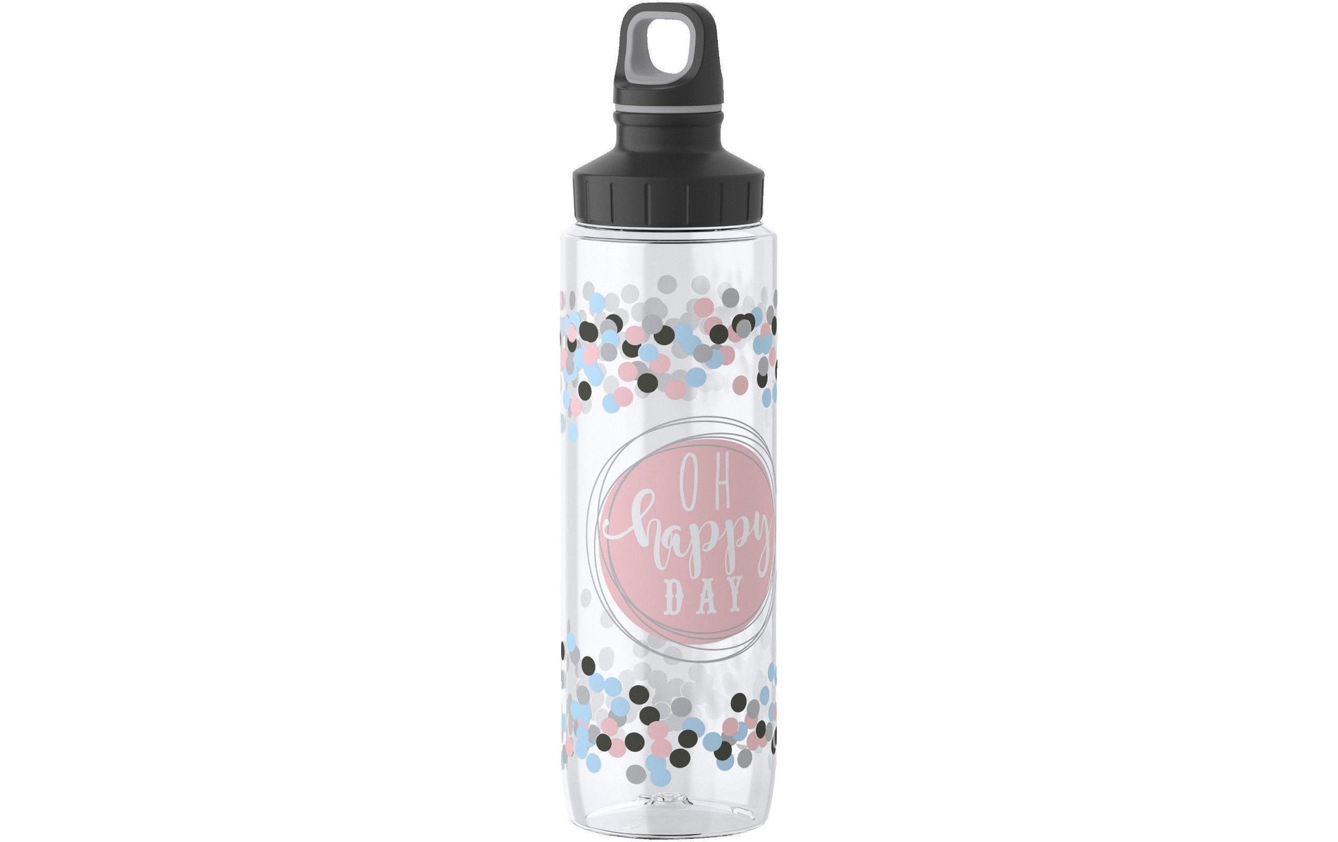 EMSA Drink2Go Trinkflasche 700 ml – Tritan, Weithals, Schraubdeckel, Happy Day