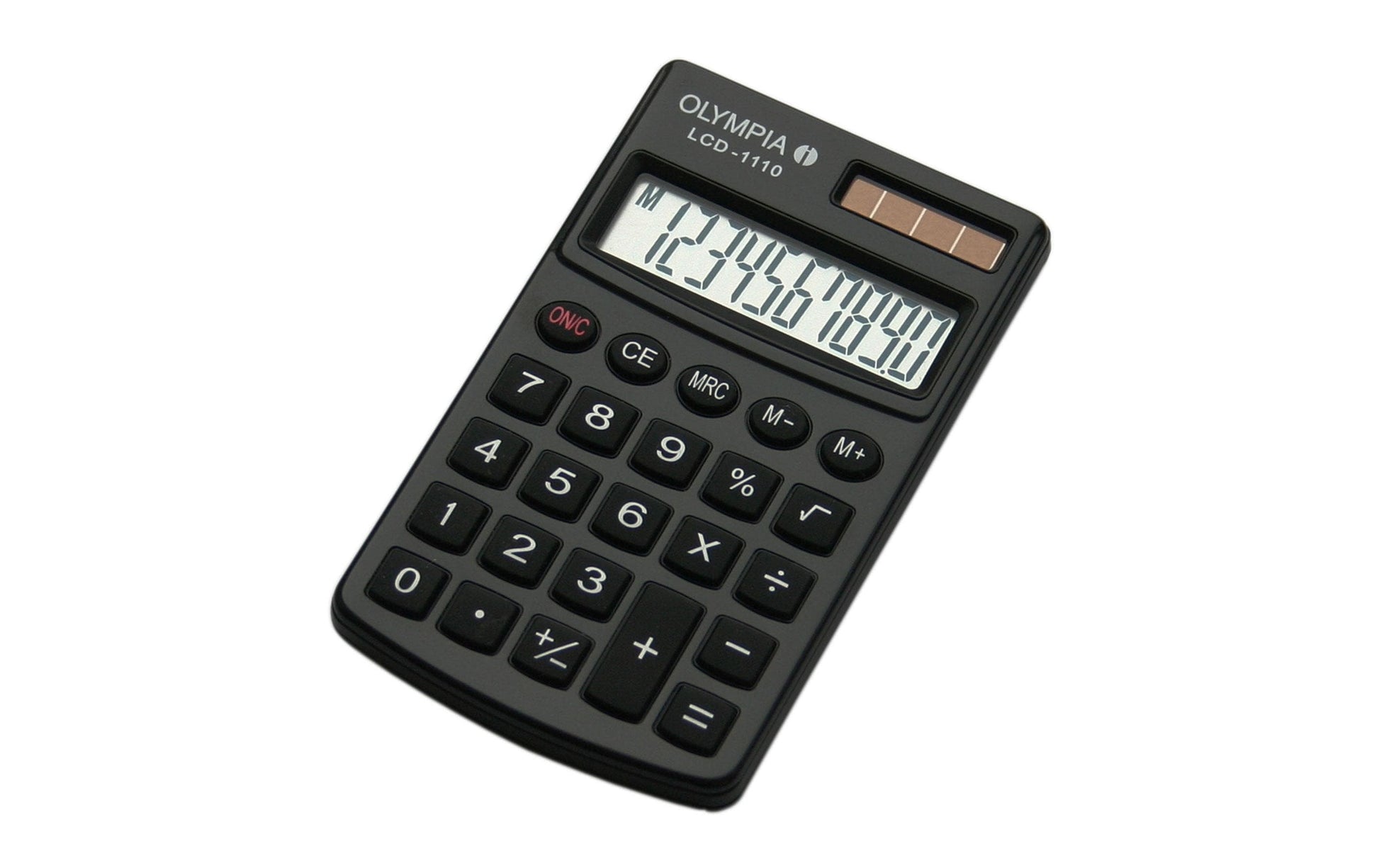 Olympia Taschenrechner LCD 1110 – 10-stellig – Solar – Schwarz