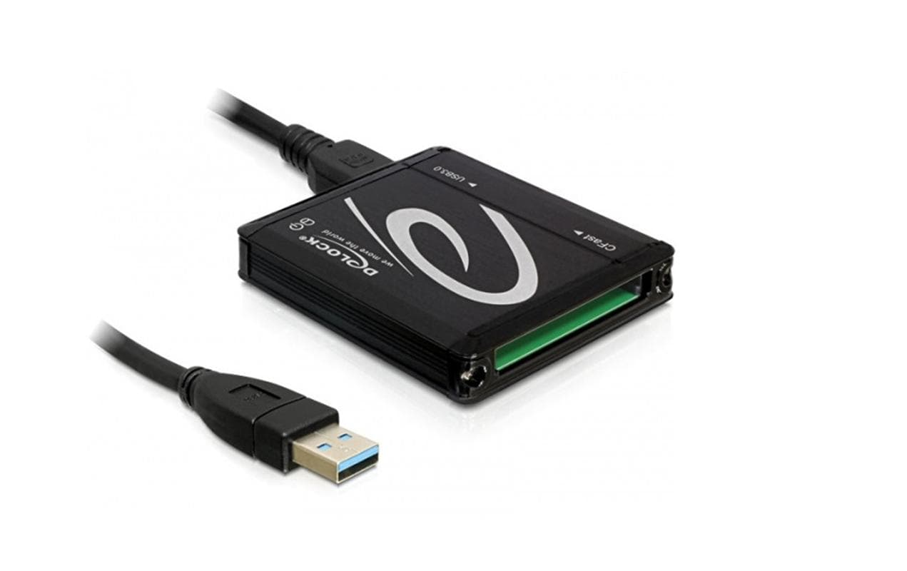 DeLOCK 91686 – Externer Cardreader – für CFast/CF, USB 3.2 Gen 1 (USB Typ A), Windows XP/Vista/7, Linux