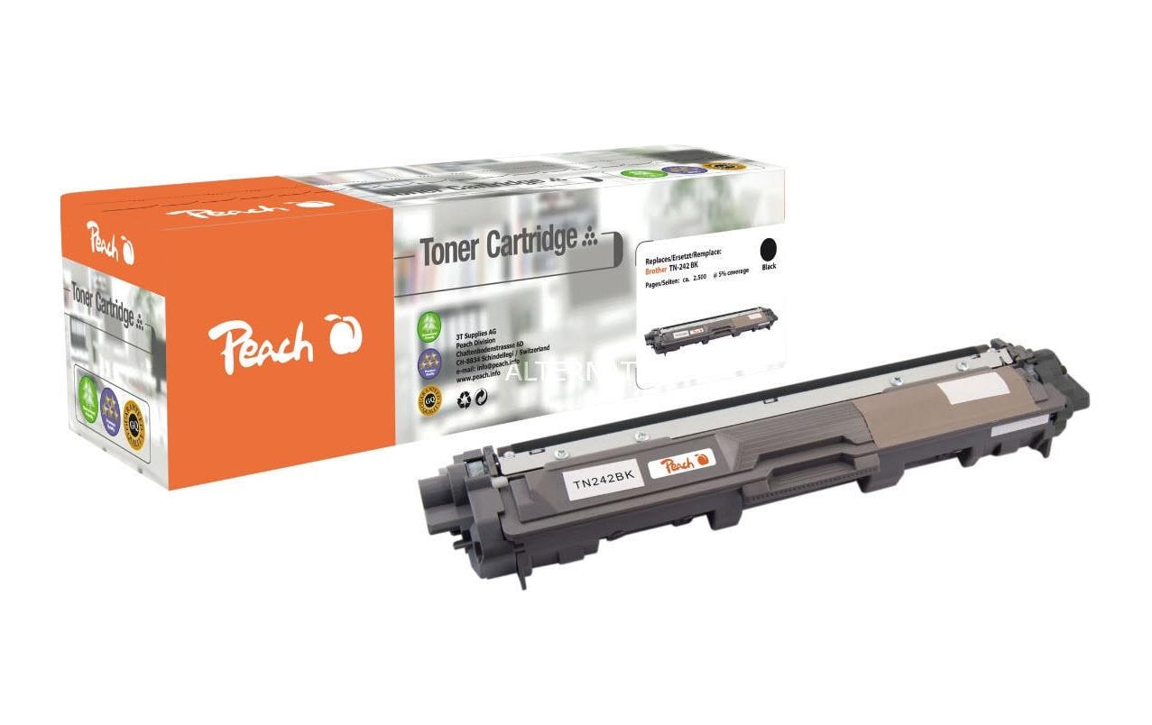 Peach TN-242 Schwarz Toner – Kompatibel – 2'500 Seiten – für Brother DCP-9017 CDW/DCP-9022 CDW/HL-3142 CW und andere