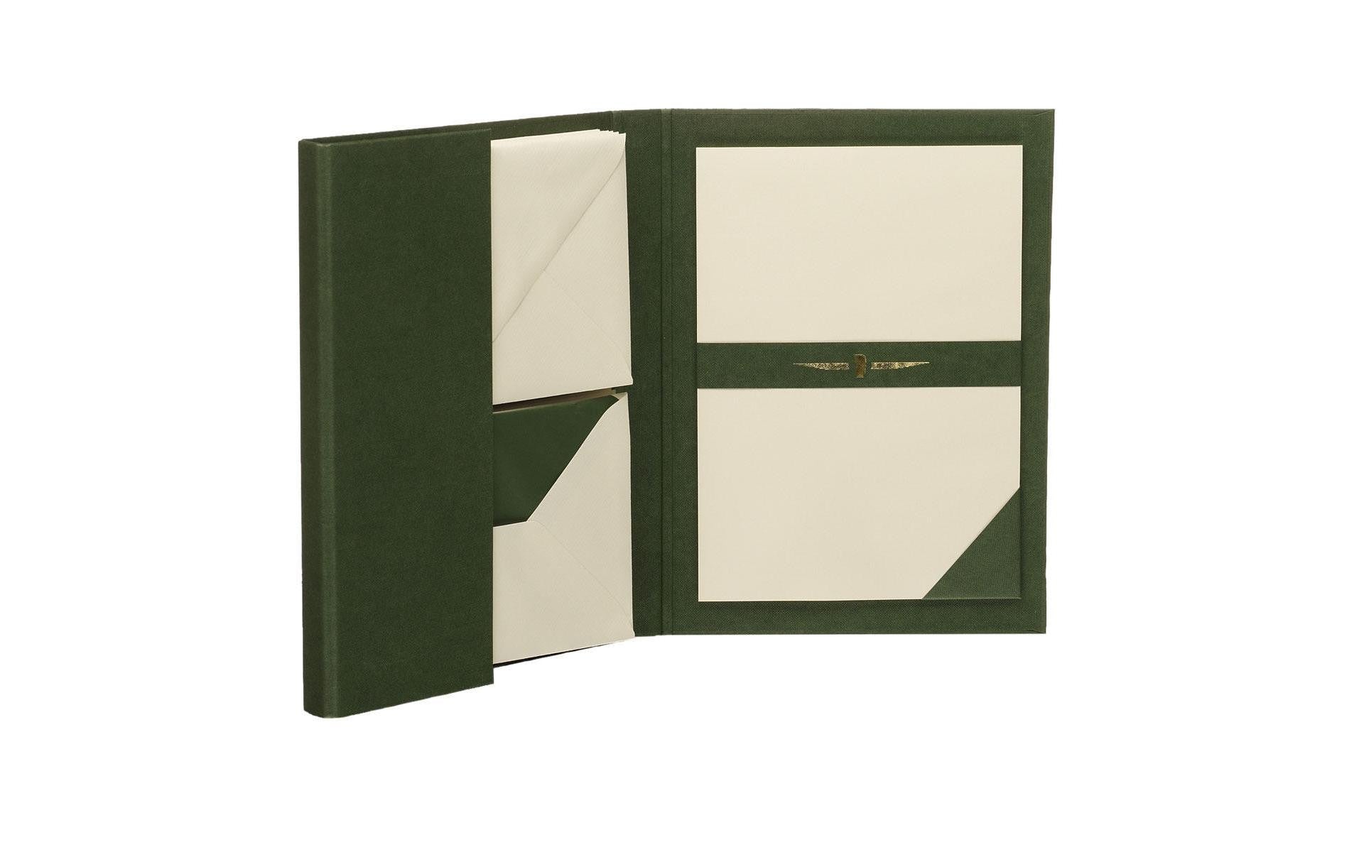 Rössler Karten-Set mit Couverts – A5/C6, grün – 15 Sets