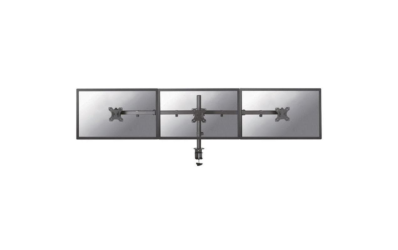 Neomounts FPMA-D550D3BLACK – Monitorarm, Triple, bis 27", VESA 75 × 75/100 × 100 mm, 21 kg, schwarz