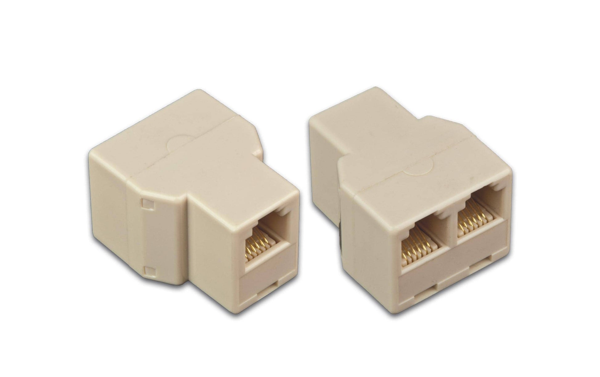 Wirewin MOD DX ADP 8/8-8/8 1:2 Telefon-Adapter RJ-45 zu 2× RJ-45 – Cat.3, für ISDN-Telefonie, Beige