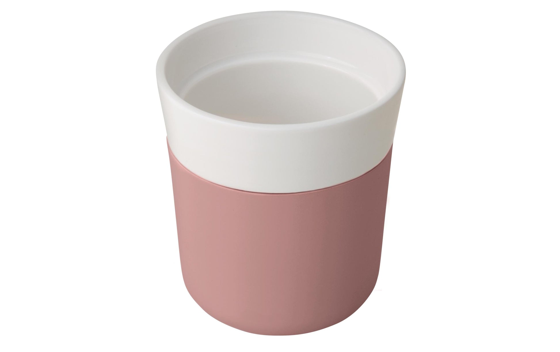 Berghoff Leo Thermobecher 250 ml – Porzellan, Silikondeckel, Rosa