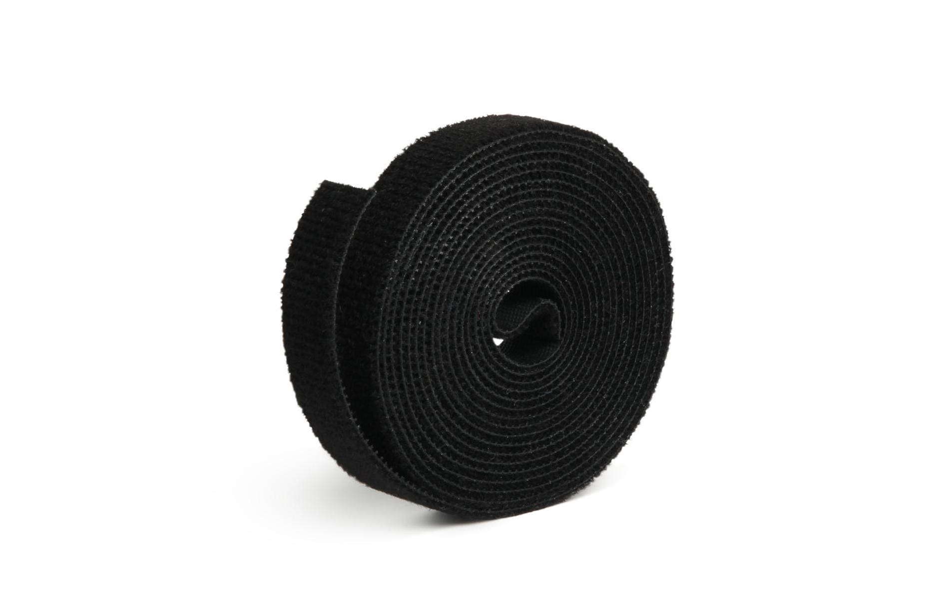 Label-the-cable Klettband-Rolle – 16 mm × 3 m – Schwarz – Velour, haftend
