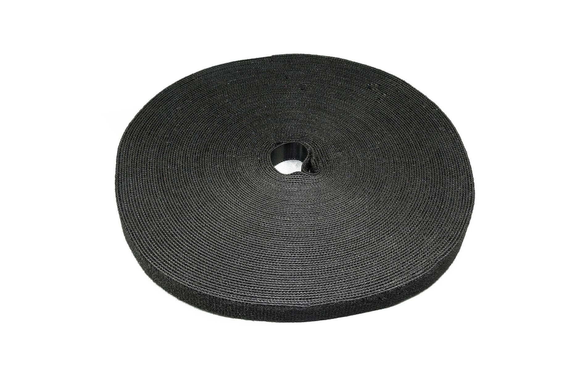 Label-the-cable Klett-Kabelbinder – 16 mm × 25 m – Schwarz – Velour, Wiederverwendbar
