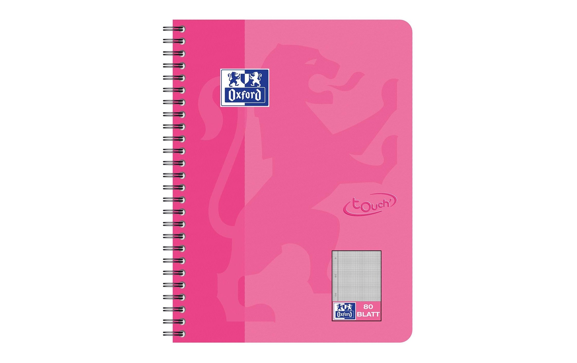 Elba Collegeblock, Karton, 80 Blatt, 4-fach gelocht, perforiert, 90 g/m² – rosa, für SCRIBZEE App