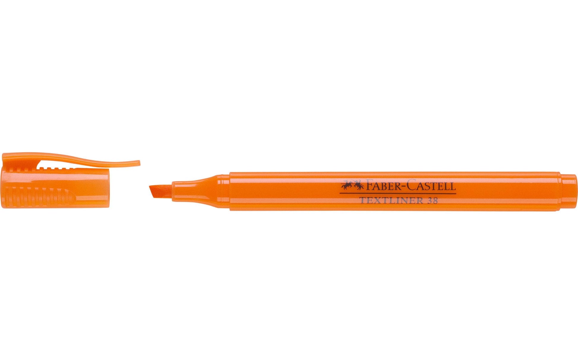 Faber-Castell Textliner 38 Textmarker – Orange, Keilspitze 1/4 mm