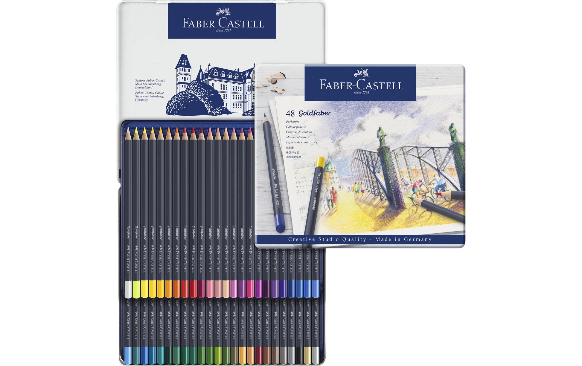 Faber-Castell Goldfaber Metal Buntstifte – 48 Farben