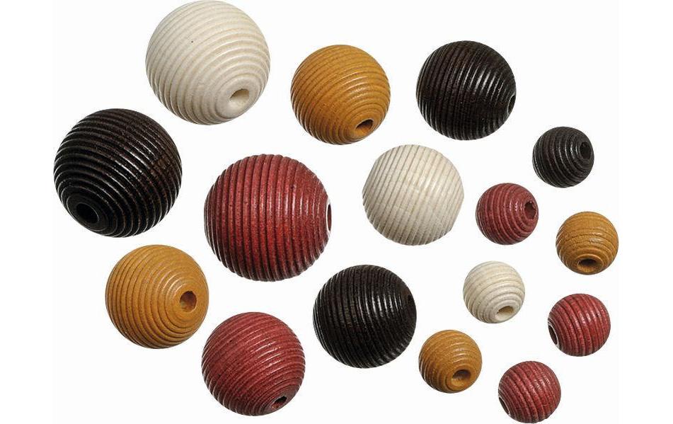 Knorr Prandell Holzperlen – mehrfarbig – Ø 4 mm – 20 Stk. – Mix 4
