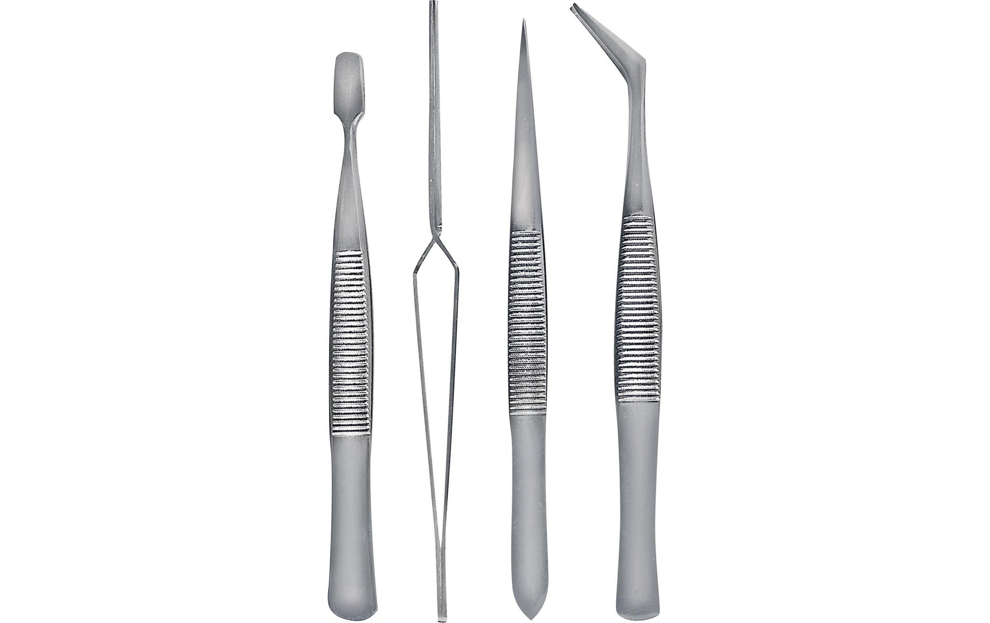 Knorr Prandell – Pinzettenset, metallisch, 12 cm, Set à 4