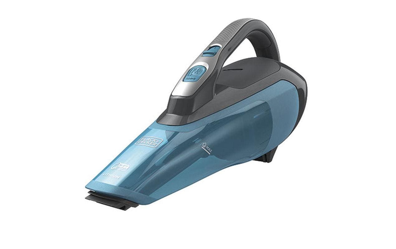 Black & Decker Black+Decker WDA320J – Akku-Handstaubsauger – Nass/Trocken, 10,8 V, 10 min, 0,24 l – Schwarz/Türkis