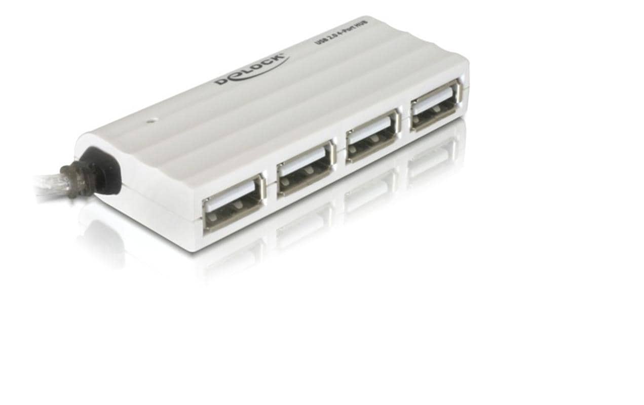DeLOCK USB-Hub – USB 2.0, 4× USB-A, für Windows