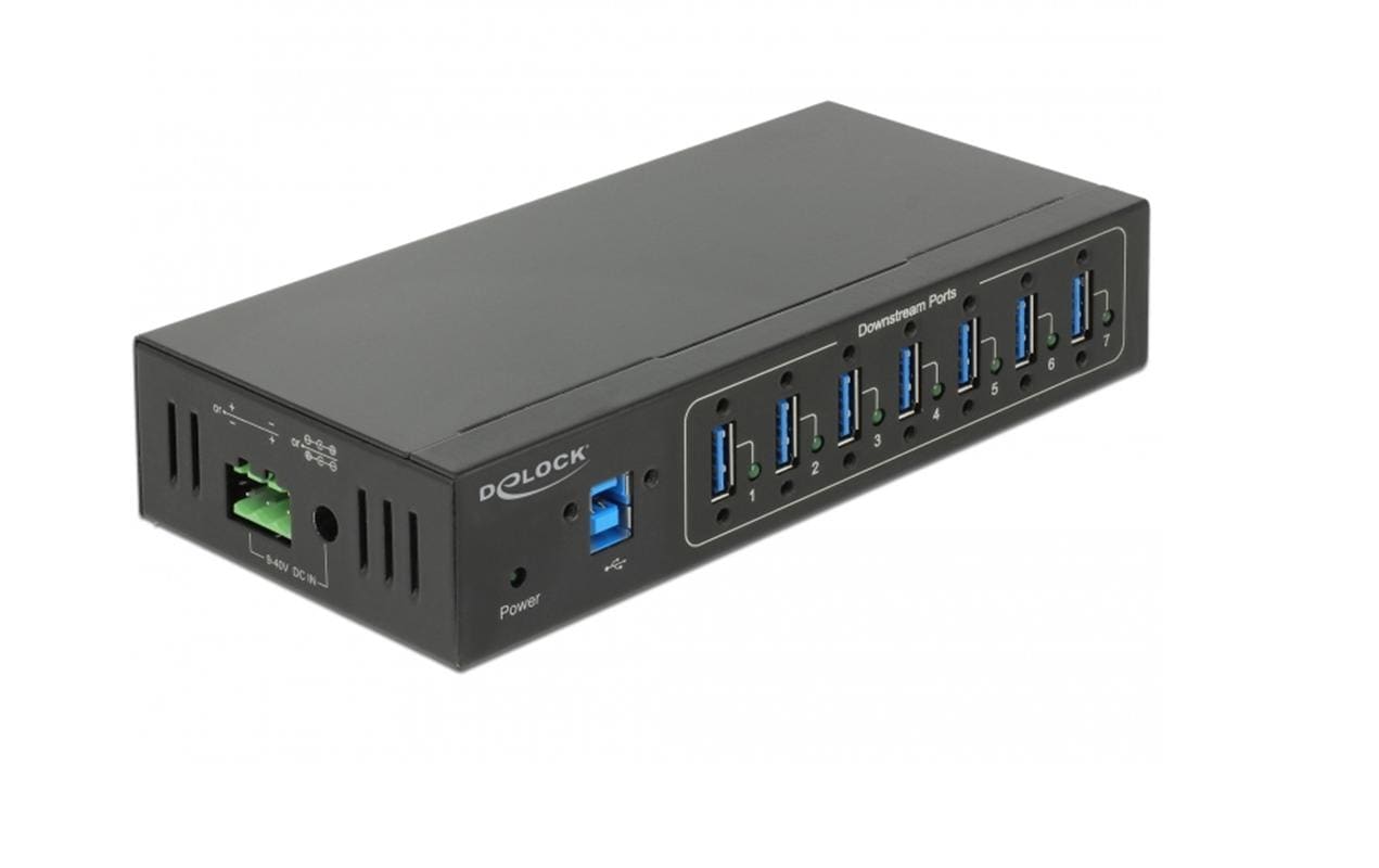DeLOCK 63311 USB-Hub – USB 3.0, 7× USB-A, für Windows/Linux