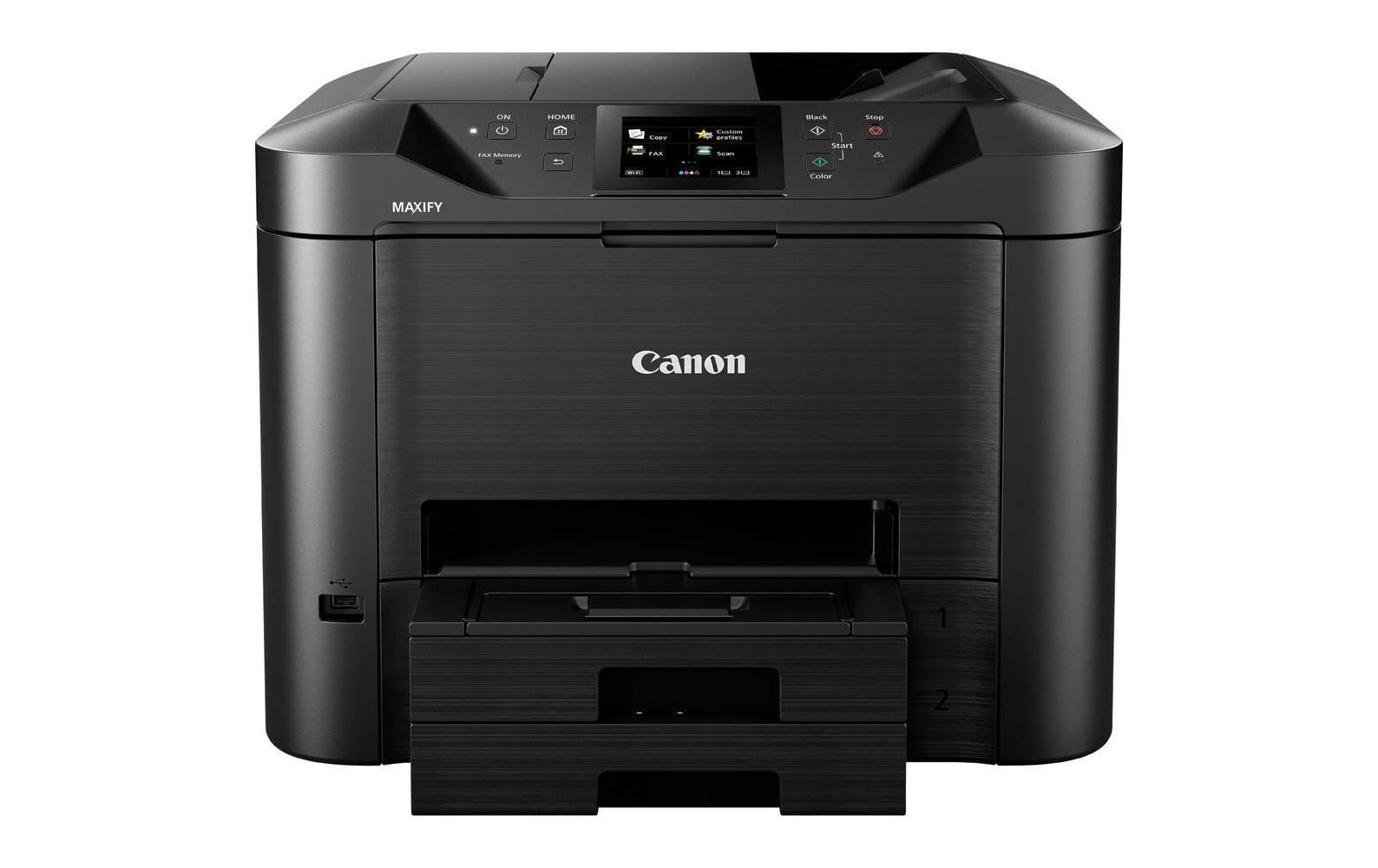 Canon MAXIFY MB5450 – Farbiges Tintenstrahl-MFP A4, 4-in-1 – USB/LAN/WLAN – Duplex, Duplex-ADF – 24 S./Min. S/W