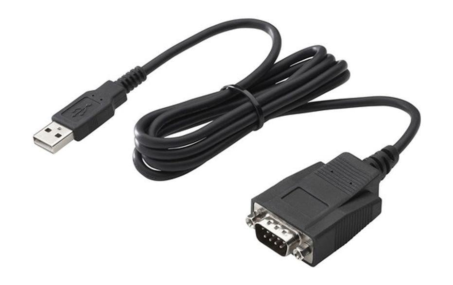 HP Adapter USB-A zu DB-9 (seriell) – Schwarz