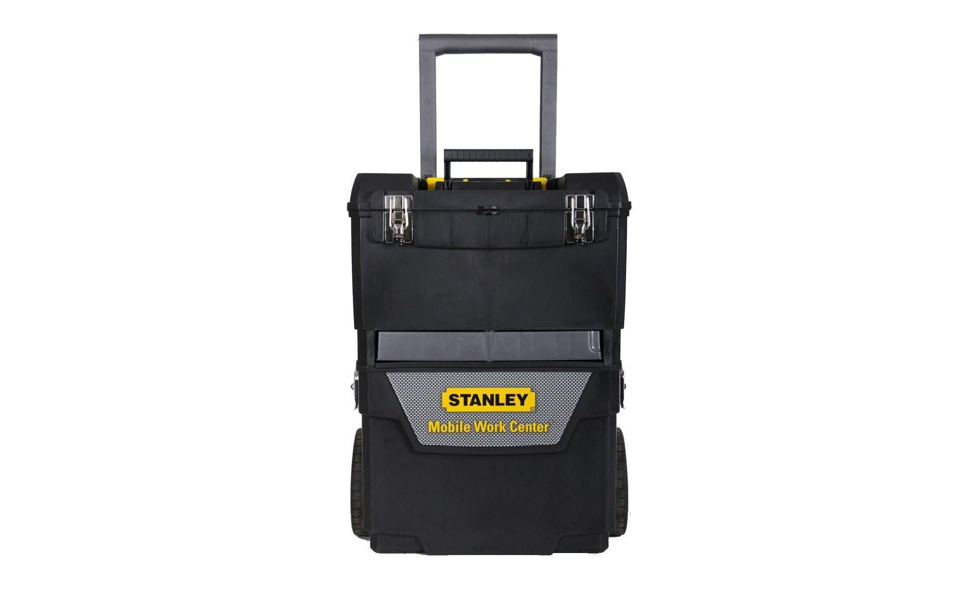 Stanley Werkzeugkasten, 302 × 473 × 627 mm, Kunststoff, Schwarz, mit Rollen
