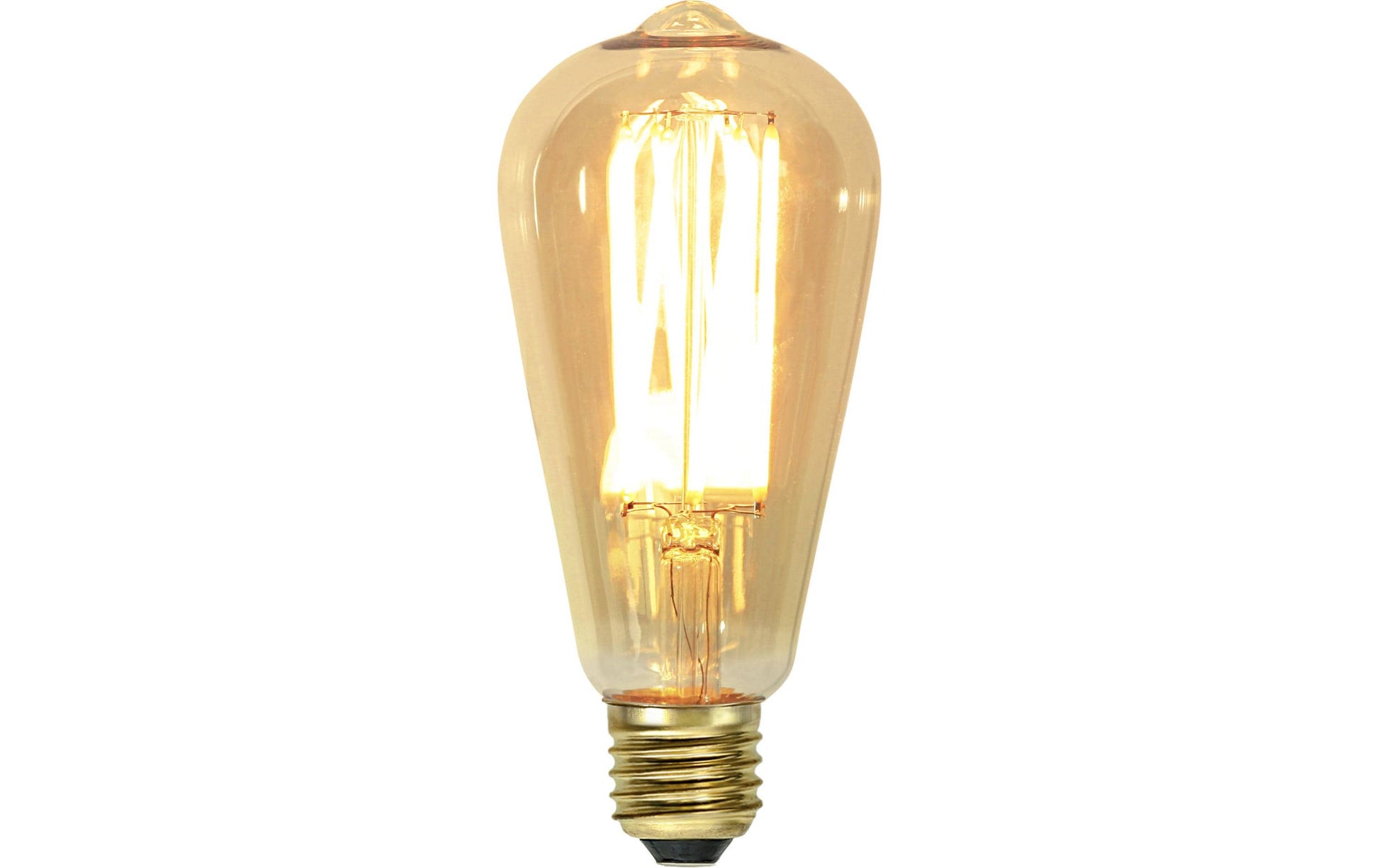 Star Trading Leuchtmittel E27 Tropfen – Warmweiss 1800 K, 240 lm, 3,7 W, dimmbar – 1 Stk., Gold – 354-70