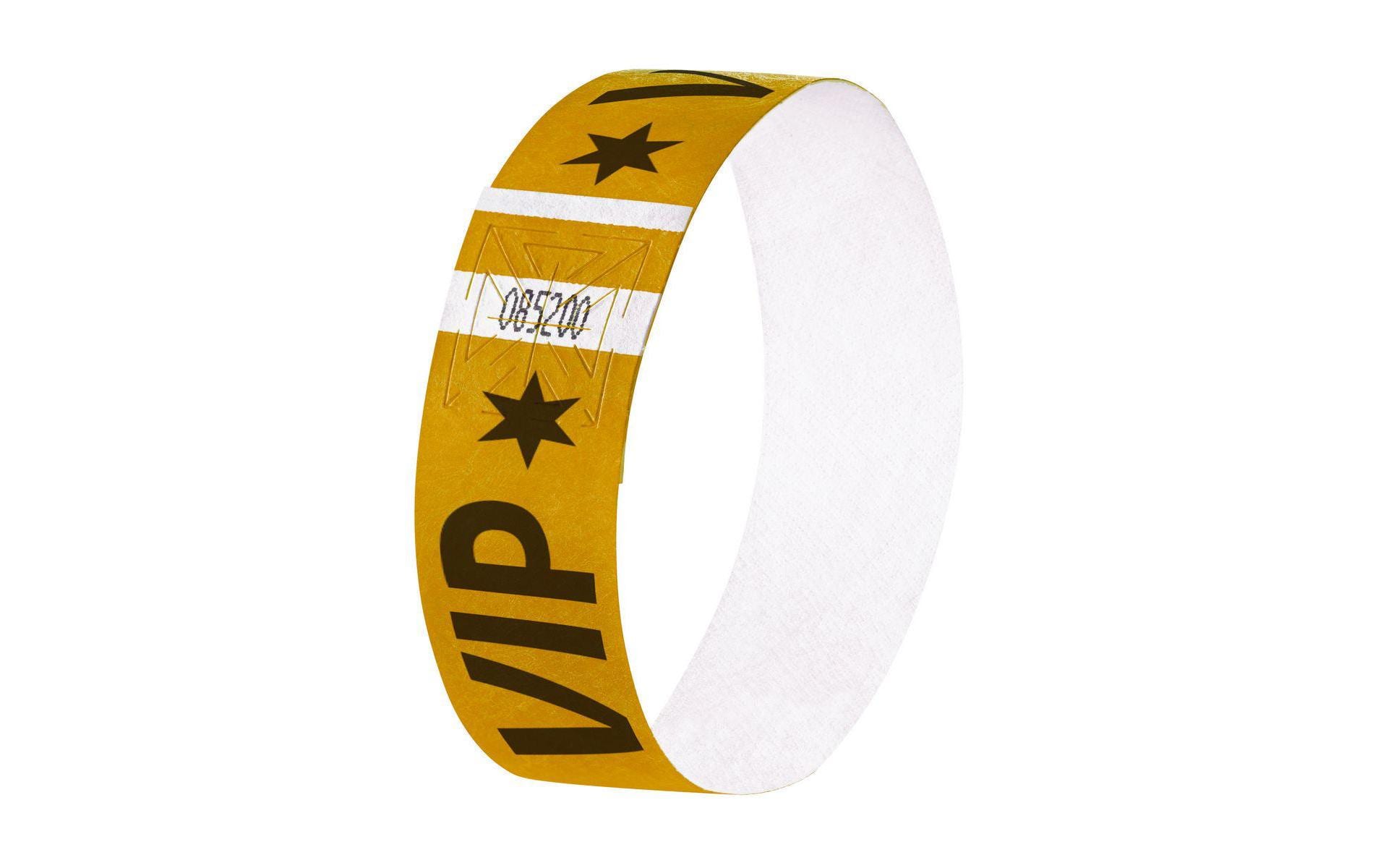 Sigel Super Soft Event-Armband – 25 × 255 mm, gold, Kunststoff, fortlaufend nummeriert – 120 Stk