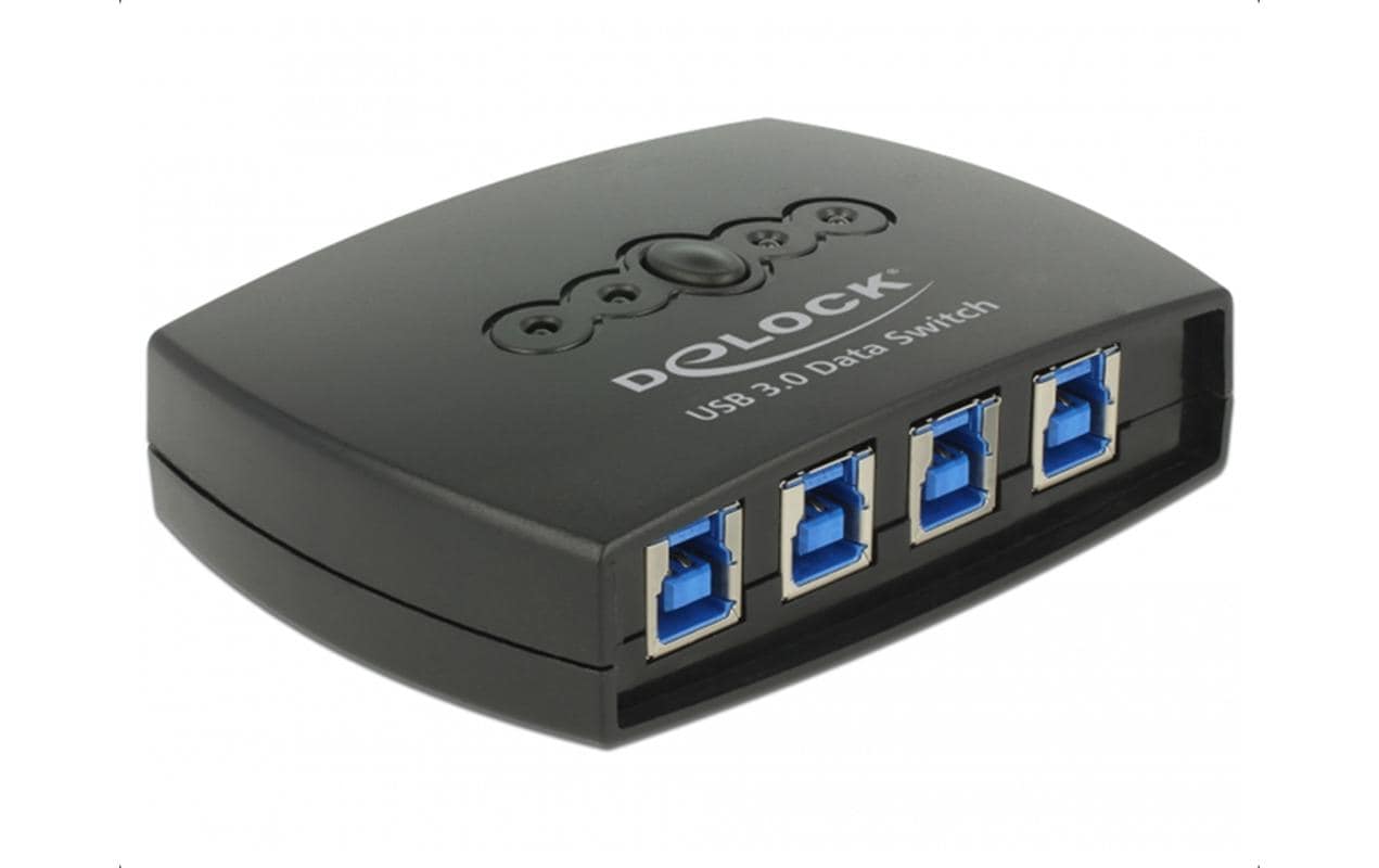DeLOCK 87724 USB-Hub – 4× USB-B, 1× USB-A, 5 Gbit/s