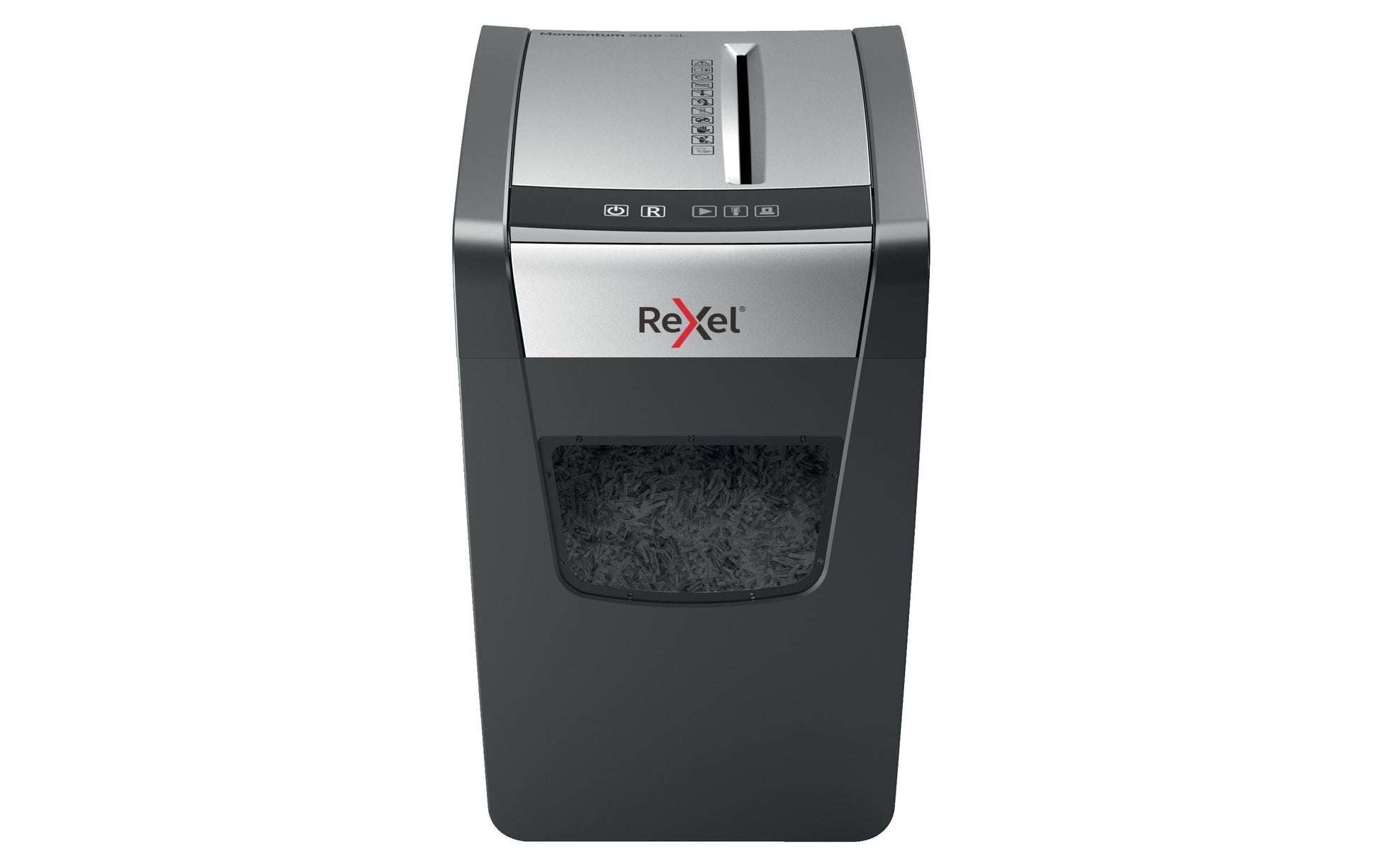 Rexel Momentum X312 Slimline – Aktenvernichter, DIN P-3, Partikelschnitt 5 × 42 mm, 12 Blatt, 23 l, A4