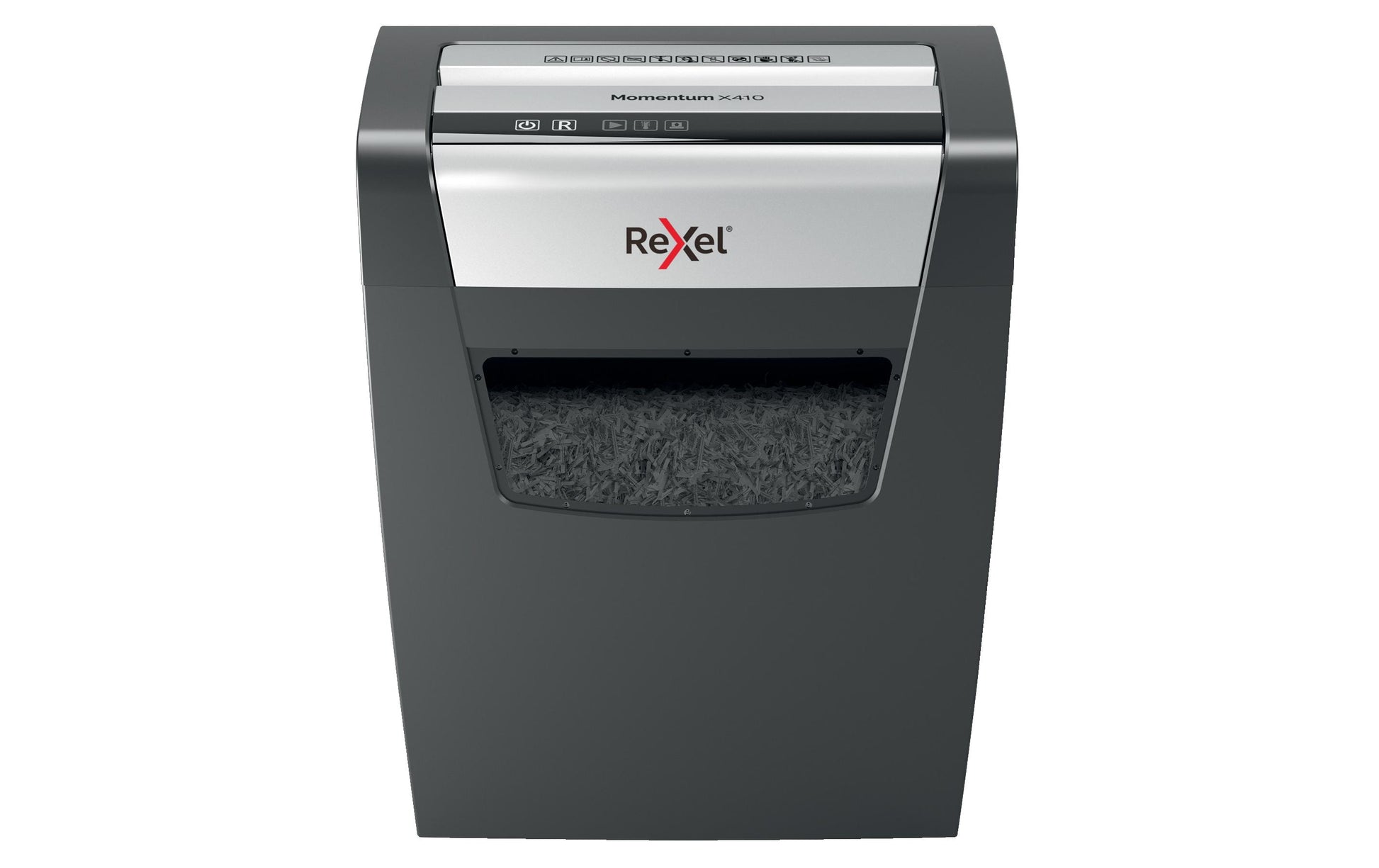 Rexel Momentum X410 – Aktenvernichter, DIN P-4, Partikelschnitt 4 × 28 mm, 10 Blatt, 23 l, A4