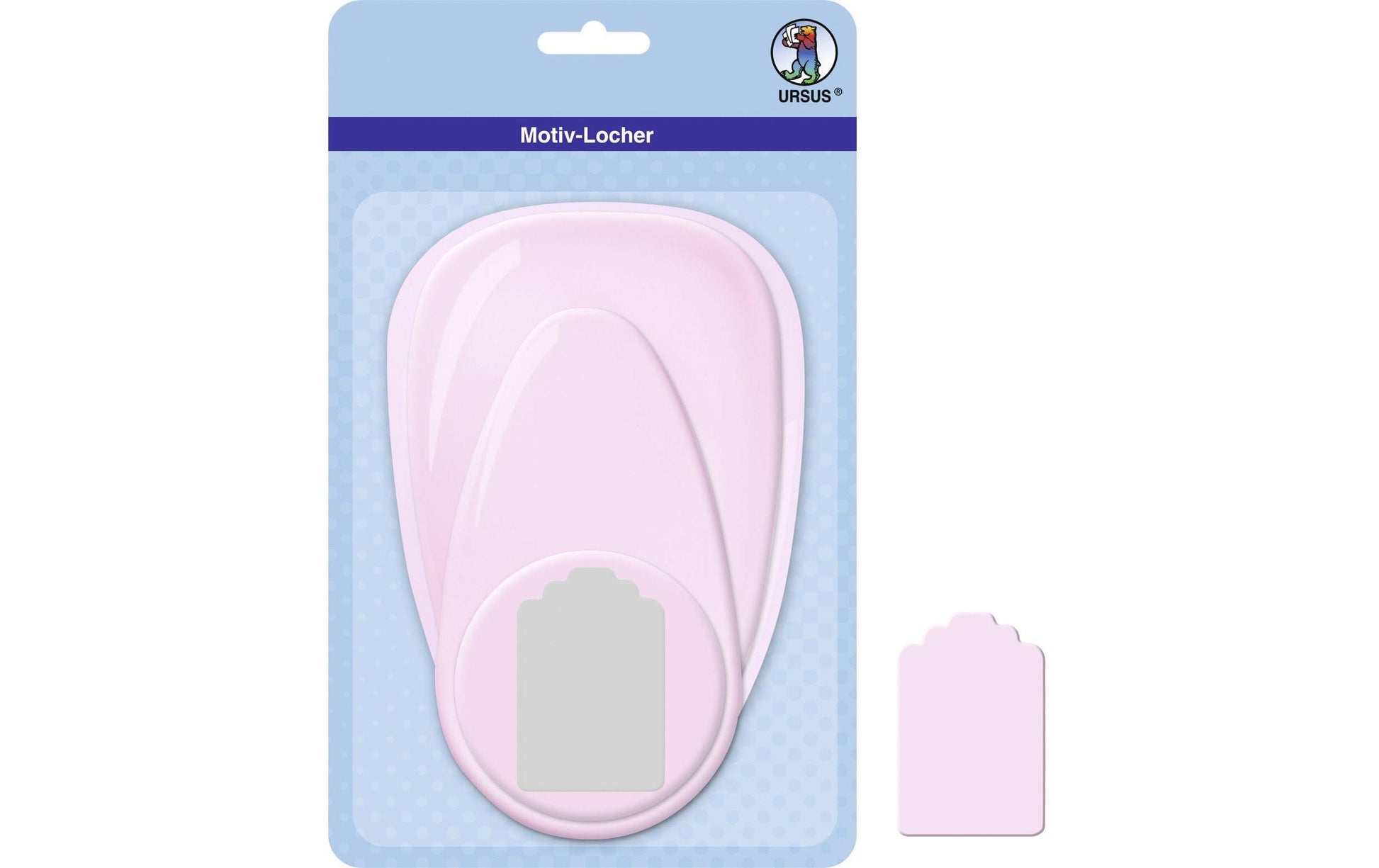 URSUS JUMBO – Motivstanzer Tag, Ø 76 mm, rosa