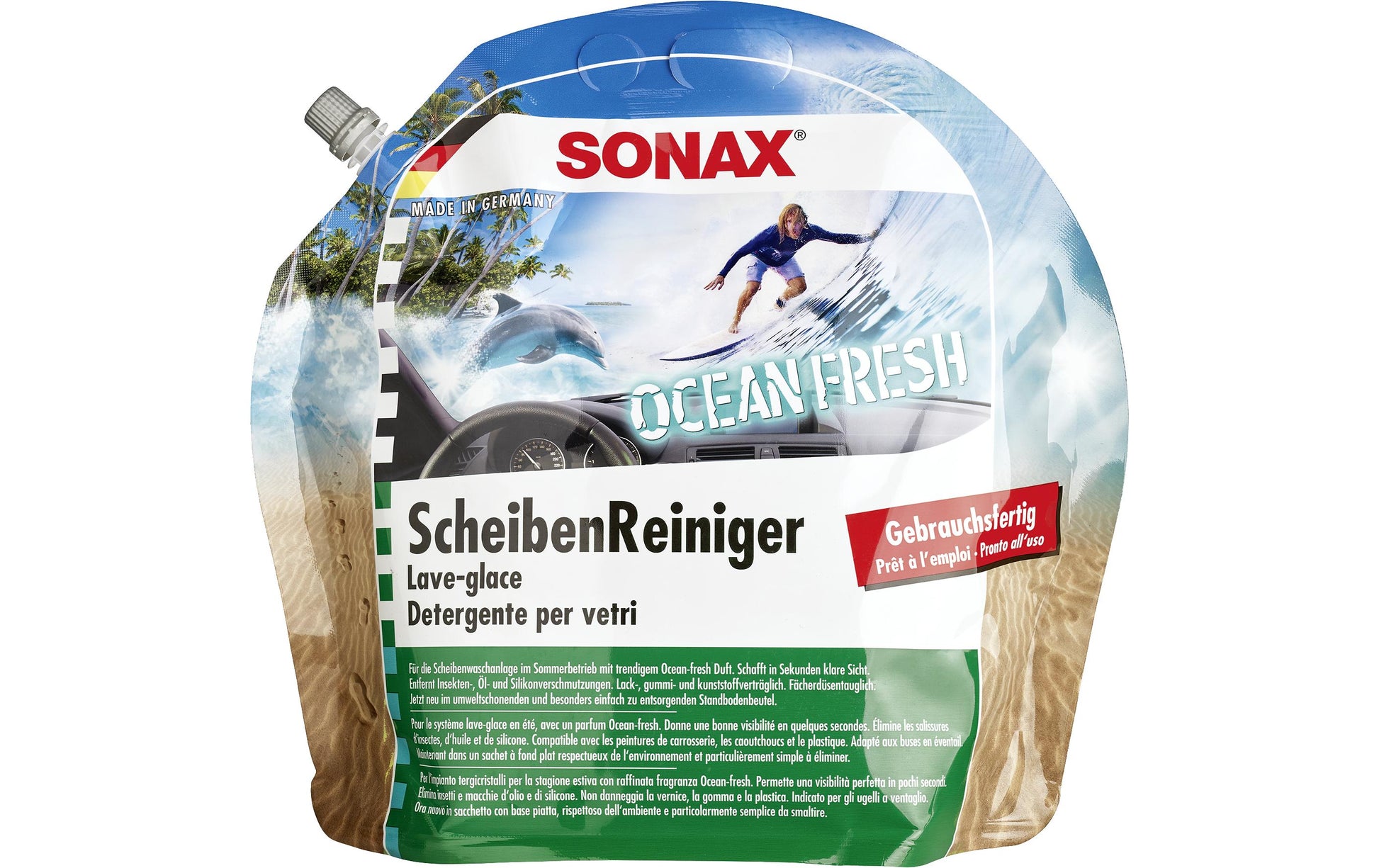 Sonax Glasreiniger Ocean – für Windschutzscheibe – 3 l