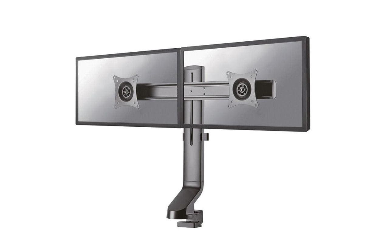 Neomounts Tischhalterung, Dual, Tischklemme, bis 27", 7 kg, neigen/schwenken/drehen, schwarz