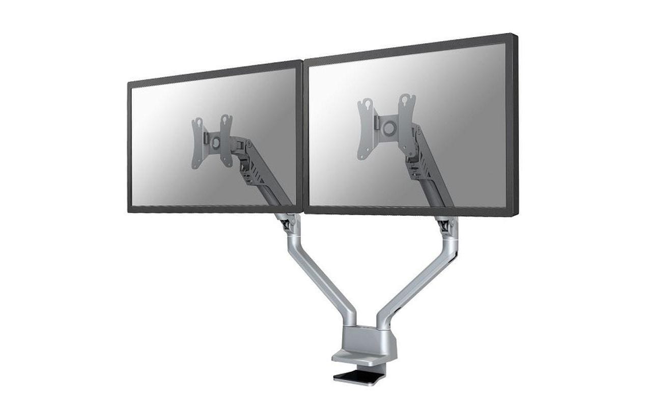 Neomounts Monitorarm, Tischklemme, Tischdurchführung, bis 32", Silber