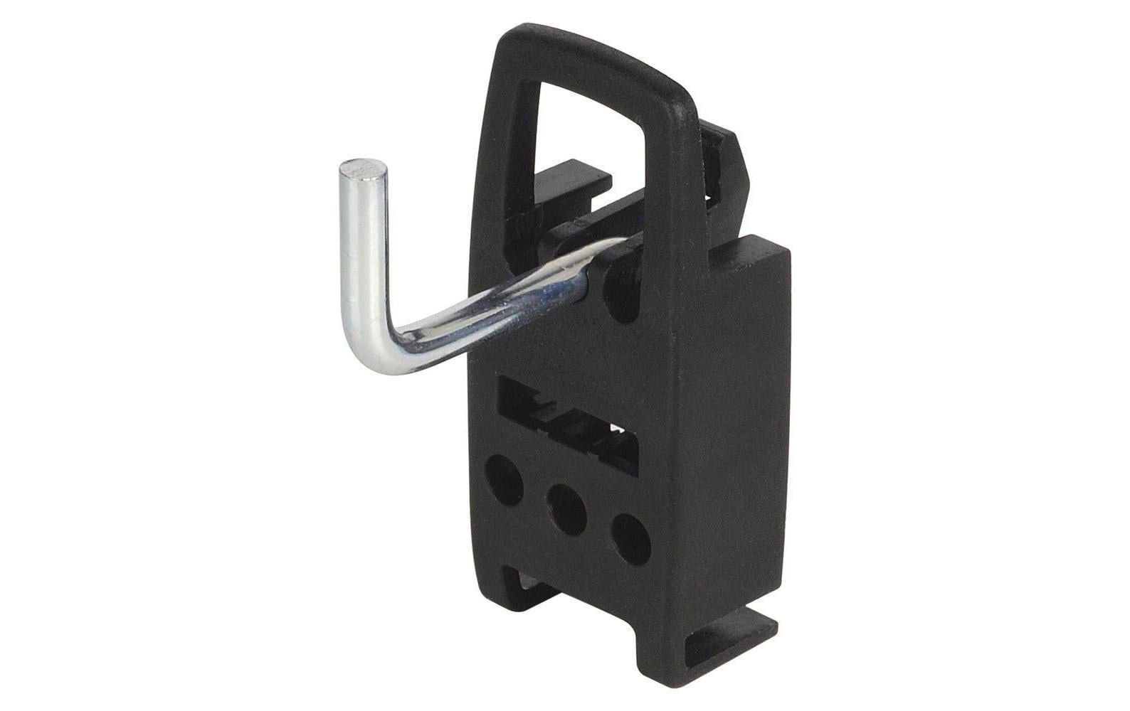 wolfcraft GmbH Wolfcraft Lochwand-Haken – 5-teilig, J-Haken, belastbar 2 kg, schwarz, B 30 × H 68 × T 30 mm, für Lochwand