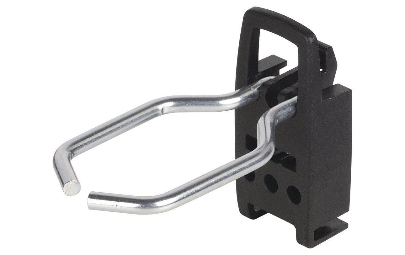 wolfcraft GmbH Wolfcraft Lochwandschlaufenhaken – 5-teilig, schwarz, B 45 × H 68 × T 95 mm, für Lochwände