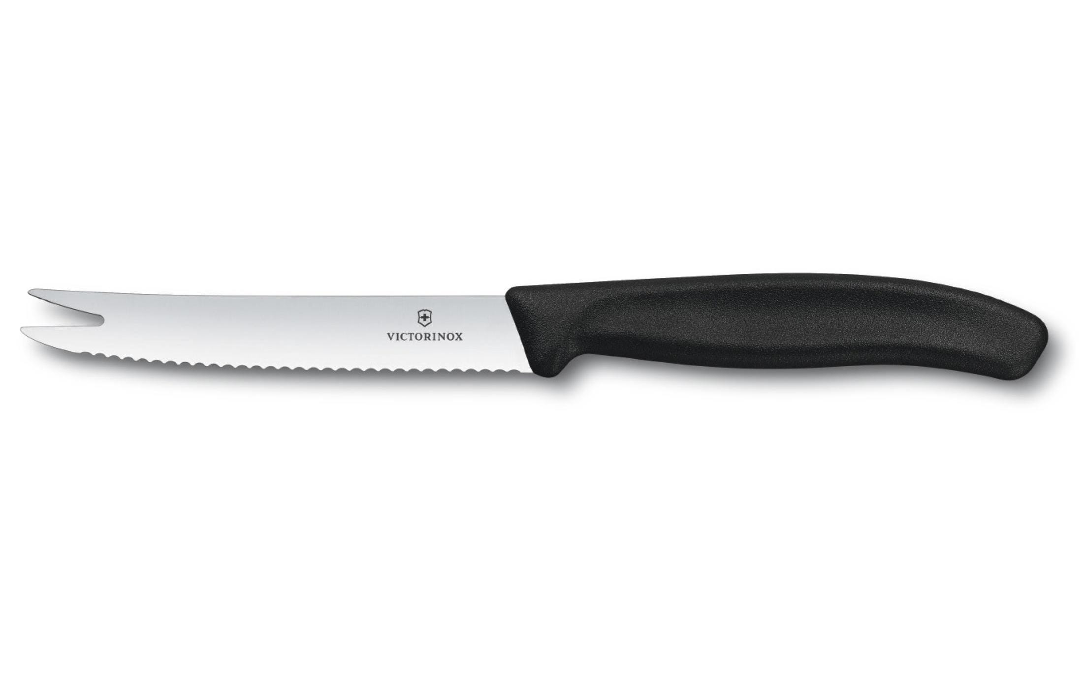 Victorinox Käsemesser 11 cm, Edelstahl/Kunststoff, Schwarz
