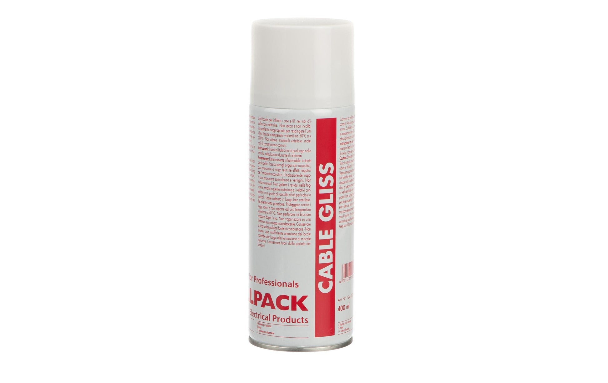 Cellpack Kabel-Gliss Einzugsspray, 400 ml, mit Röhrchen – Weiss