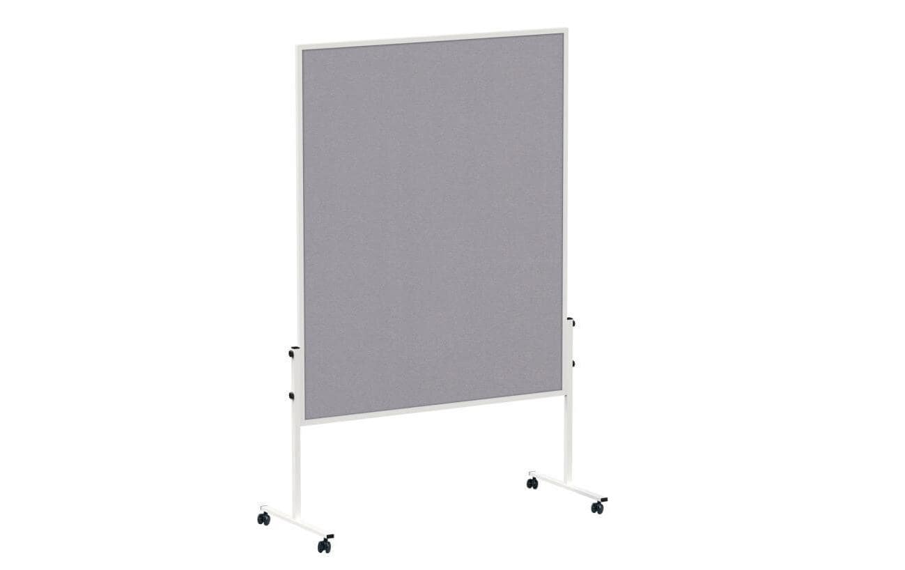 MAUL Pinnwand – Filz, Alurahmen – 120 × 150 cm, Grau