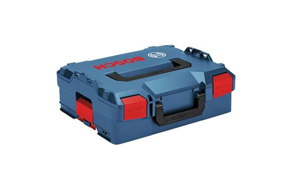 Bosch Professional L-BOXX 136 Systemkoffer – leer, Klickverschluss, blau/rot, ABS, B 442 × H 151 × T 357 mm