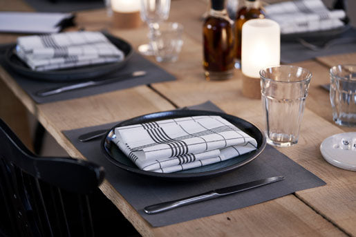 Dunicel Tischset Schwarz – 30 × 40 cm, 100er-Set