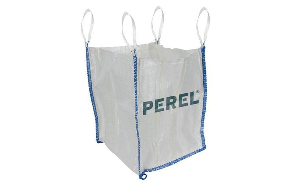 Perel Beutel BigBag – 500 L, 750 × 800 × 750 mm, Polypropylen (PP), weiss, eckig – 1 Stück