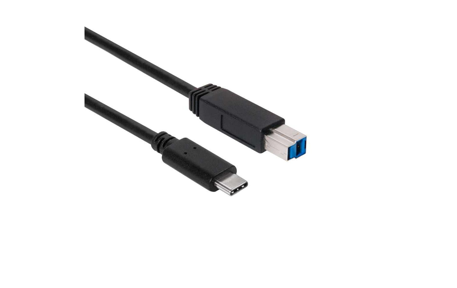CLUB3D Club 3D – USB-C auf USB-B Kabel – USB 3.2 Gen 2 (10 Gbit/s) – 1 m – Schwarz