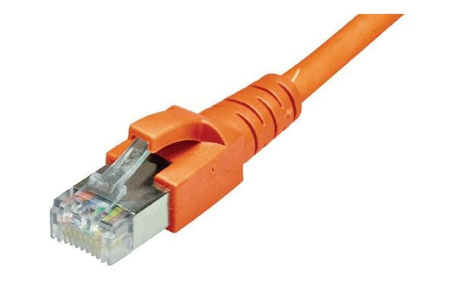 Dätwyler it infra Patchkabel – Cat 6A S/FTP, 4 m, Orange, LSZH, RJ-45