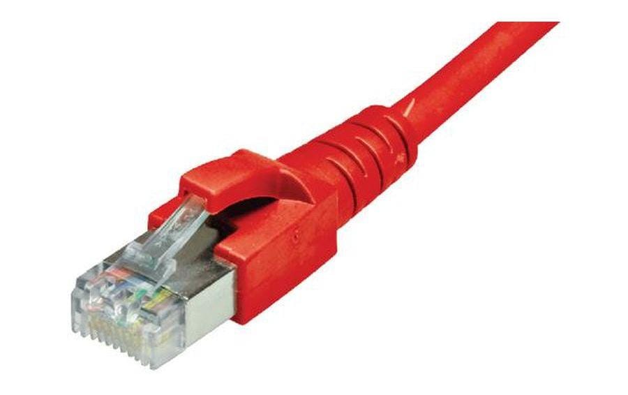 Dätwyler it infra Patchkabel – Cat 6A S/FTP, 4 m, Rot, LSZH, RJ‑45