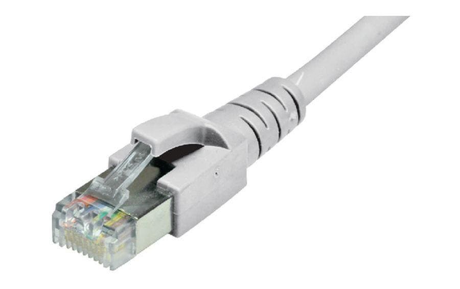 Dätwyler it infra Dätwyler Patchkabel – Cat 6A S/FTP, 1 m, Grau, LSZH, RJ‑45