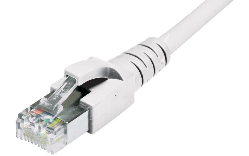 Dätwyler it infra Patchkabel – Cat 6A S/FTP, 1 m, Weiss, LSZH, RJ-45
