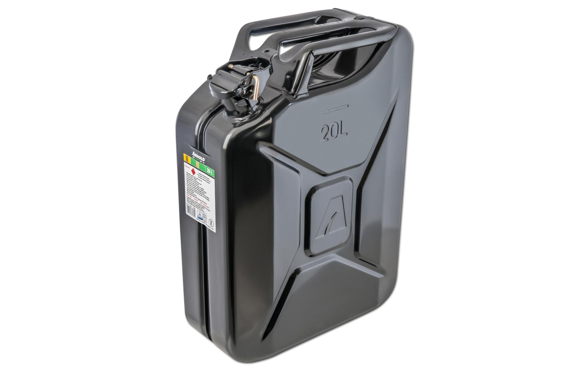Arnold Kraftstoffkanister 20 l – schwarz, Metall, B 345 × H 470 × T 165 mm