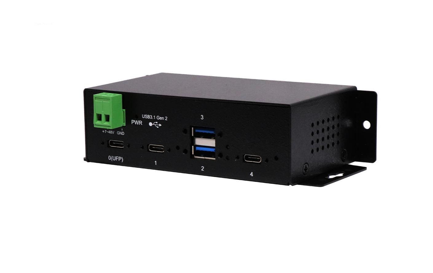 EXSYS EX-1274HMV USB-Hub – USB-C, 2× USB-A, 2× USB-C, für Windows/Mac/Linux