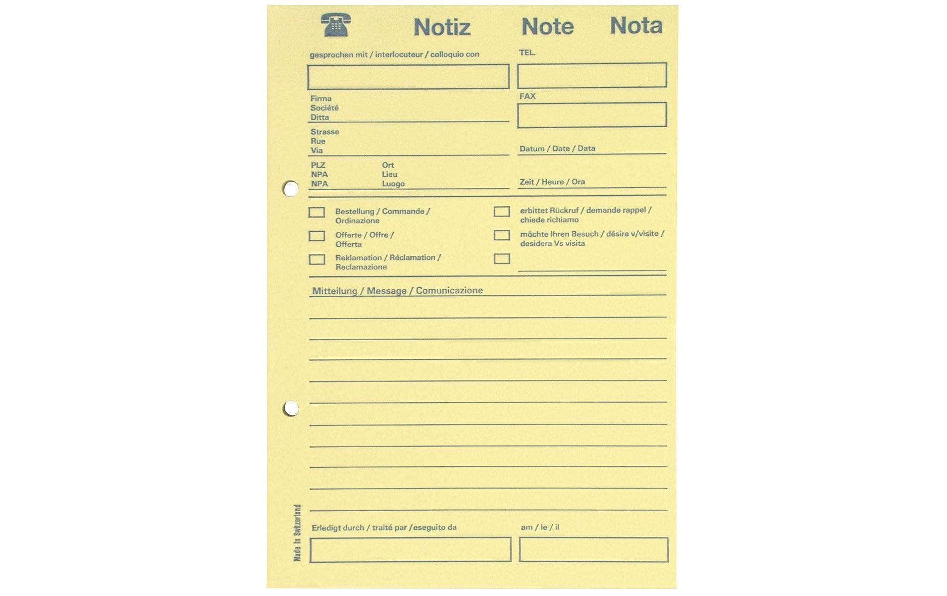 Elco Telefonblock – A5 – 80 Blatt, 5 Stück, 65 g/m²