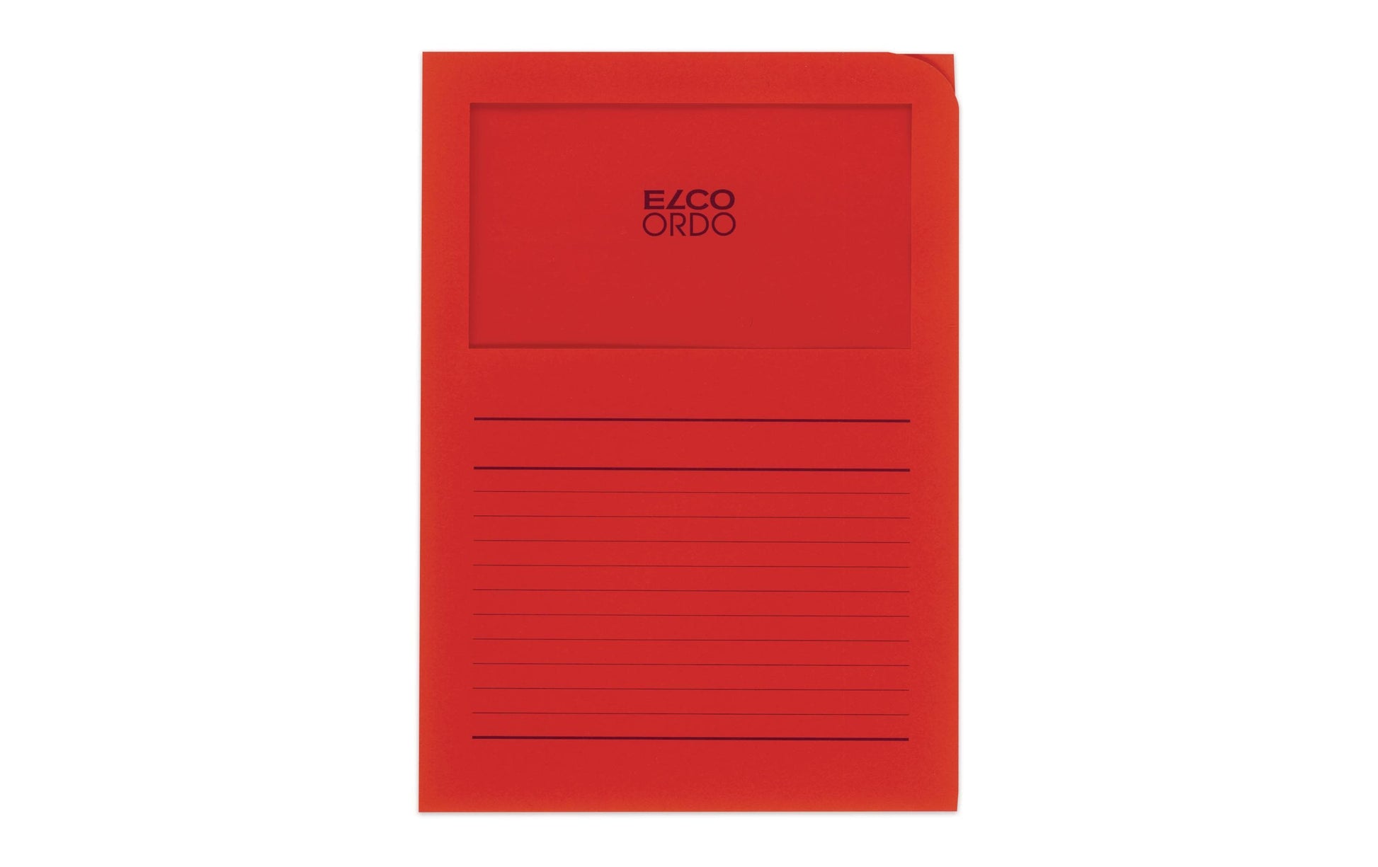Elco Sichtmappe A4 – intensivrot, Papier, Fronttasche, 100er-Pack