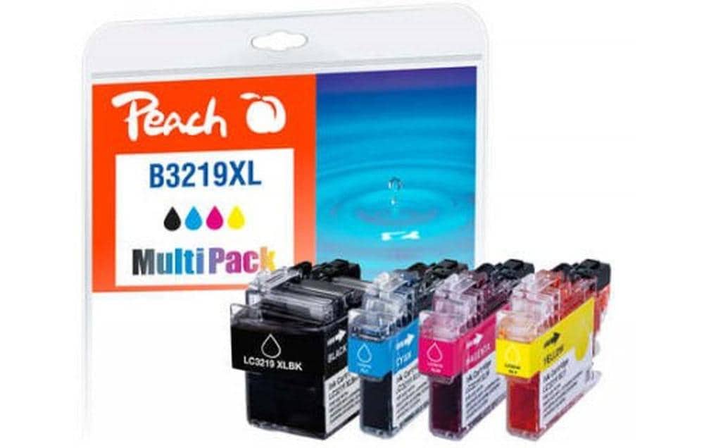 Peach Tintenpatronen-Multipack LC-3219XL, CMYK, 4er-Pack, kompatibel – für Brother MFC-J5330/5335/5730 und andere