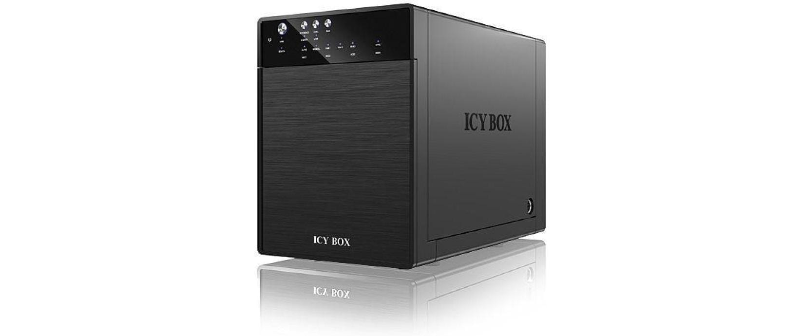 ICY BOX IB-3640SU3 – 4-Bay Desktop – USB 3.2 Gen 1, eSATA, für 3,5" HDD, SATA