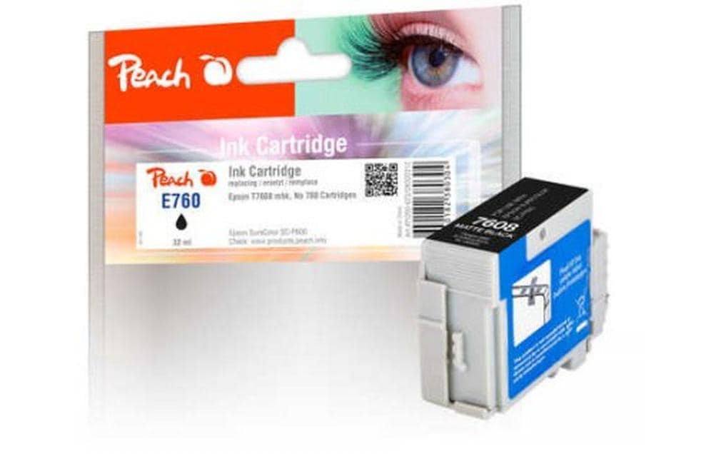 Peach T7608 Schwarz Tintenpatrone (Kompatibel) – 32 ml – für Epson SureColor SCP 600